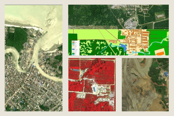 Citra Satelit resolusi tinggi dan resolusi menengah Pleiades, WorldView, GeoEye, QuickBird, Jilin, SPOT, kompsat, rapideye, Sentinel, landsat
